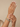 Model wearing antique gold mint green stone bangles on her wrist