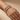 Model wearing American diamond leaf openwork bangles on her wrist