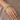 Model wearing white CZ oval statement bangles on her wrist