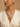 Model wearing the orange Italian designer doublet CZ necklace set